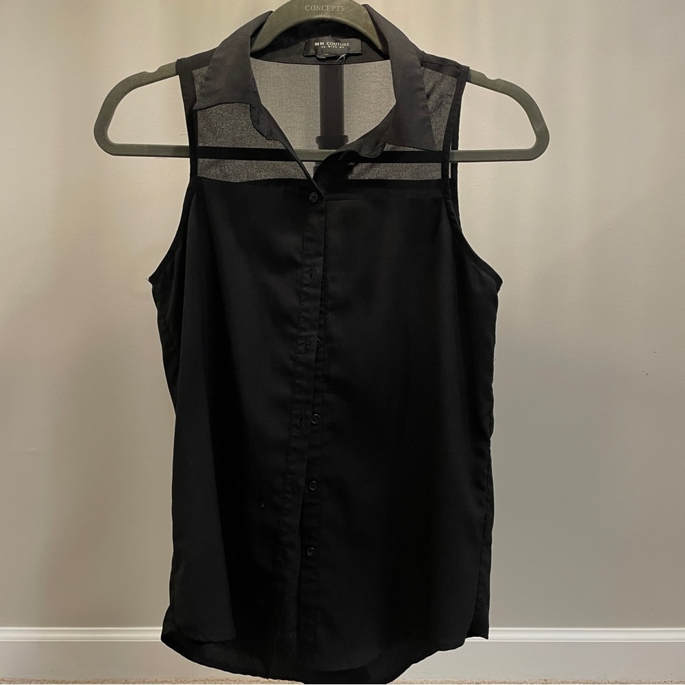 MM Couture Sleeveless Blouse